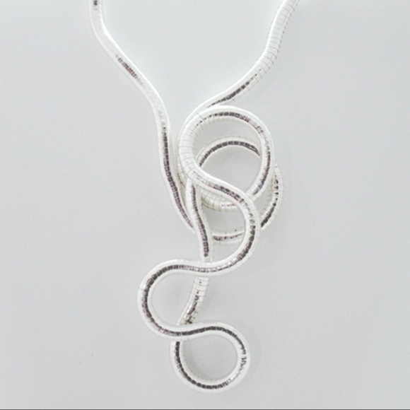 Rare Silver Plated Modable Flexible Necklace New in Box w/Free Gift - Picture 7 of 16